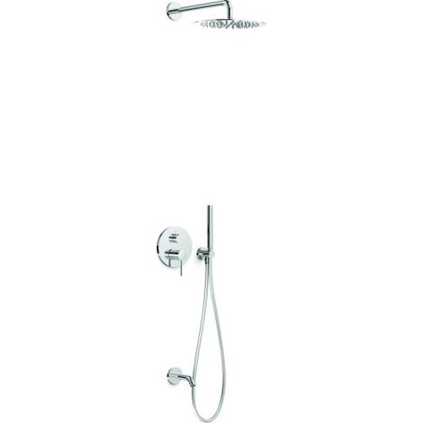 Kit mitigeur encastré 3 voies Rapid‑box pour douche Study Chrome - TRES 26237302