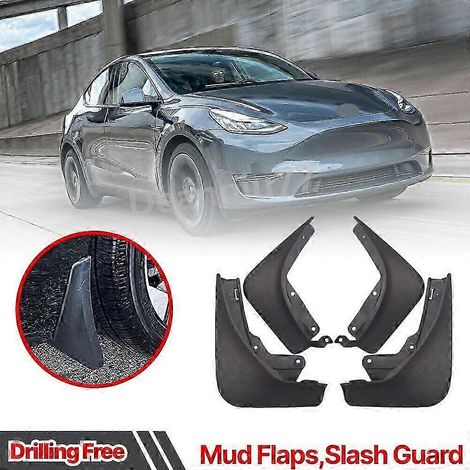 Ensemble exquis de 4 bavettes garde-boue pour Tesla Model Y 2019 2020 2021 2022 2023 (1/5)