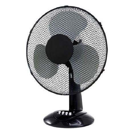 Akai Ventilatore Tavolo 40cm Nero 3 Velocita' Oscillante Modello VT4022