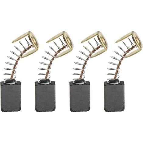 Lot de 4 balais de charbon 12x8x5mm – Compatible MHT710 E13 – Remplacement pour tondeuse – Longue durée en carbone et métal (1/5)