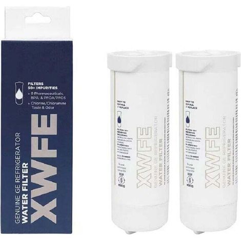 Élément de filtre à eau pour réfrigérateur GE XWFE (2 Pack)