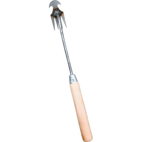 Cultivateur manuel rteau houe motoculteur manche en bois (1/5)