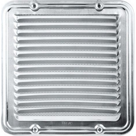 1PZ GRIGLIA AERAZIONE ALLUMINIO CON RETE  23X23 CM (1/2)