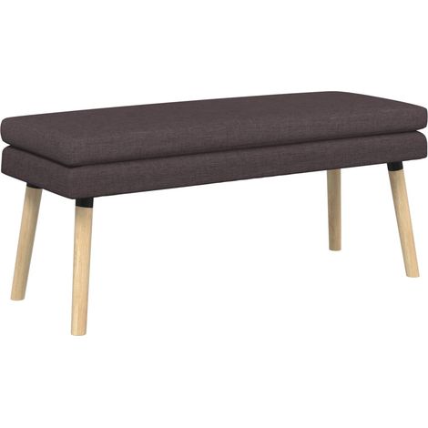 Doppellagige Bank Dunkelbraun 110 x 40 x 47 cm Stoff vidaXL