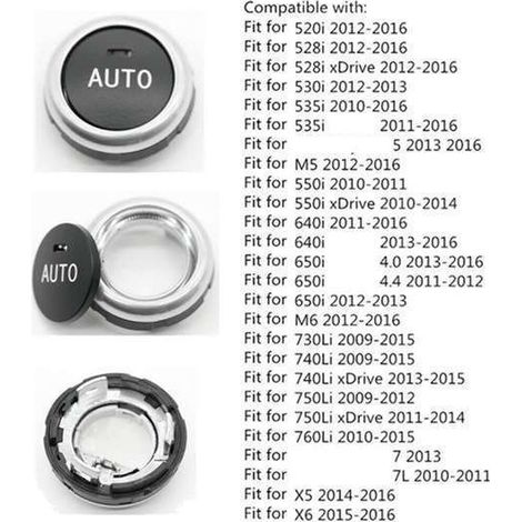 Fünf Temperaturreglerschalter der Größe 61319393931 sind für die BMW-Baureihen F10, F07, F02, 5, 6 und 7 geeignet. (1/5)