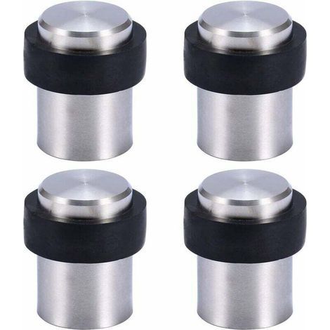 Butoir de Porte de Sol 4.6 cm en Acier Inox Arrêt de Porte Butée Bloque Porte, (Lot de 4) (1/4)