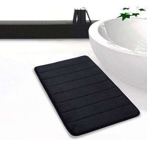 Tapis De Bain En Mousse À Mémoire De Forme - 50 X 80 Cm - Anti-Dérapant - Absorbant - Lavable (1/5)
