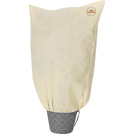 Protective Plant Cover 120x180cm Zipper Winter Cover 70g/m² Beige Shrubs (1/5)