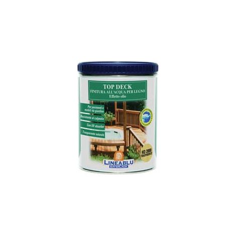 Finitura all'acqua effetto olio per legno top deck - hd 2000 trasparente ml.750 (1/5)