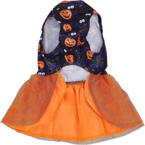 Robe Halloween pour Chien Légère Douce Costume Chat Chiot Fête Déguisement Chat Poupée Accessoire Animaux (1/5)