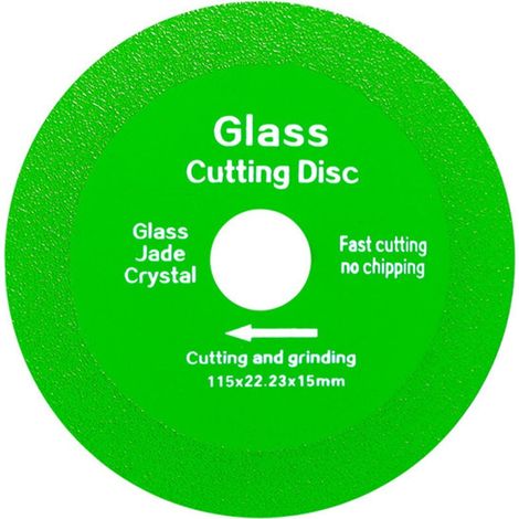 Disques de coupe pour verre en 6 pièces, 4,5 pouces, pour meuleuses d'angle disques de coupe diamantés de 7/8 pouce, lames de scie ultra-minces, pour le meulage.