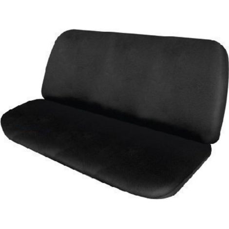 Housse imperméable pour sièges avant (housse pour sièges arrière trois places), en tissu noir résistant aux déchirures. (1/5)