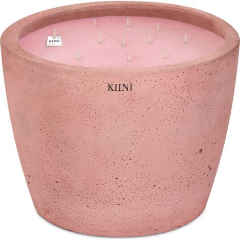 KIINI Betonkerze Sojawachs Modernes Design XL Rosa (1/3)