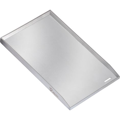 Piastra per grigliare in acciaio inox BBQ-Toro, 32,5 x 49 cm, plancha BBQ smaltata, padella per grigliare, vassoio per grigliare
