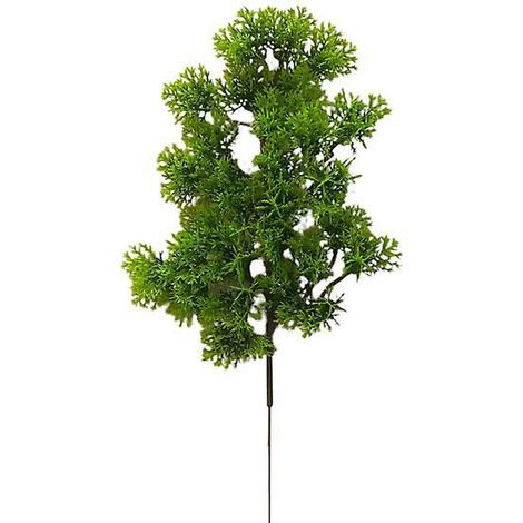 branche de plante artificielle, composition florale fraîche et éclatante résistante aux UV, fausse tige de pinvert (1/5)