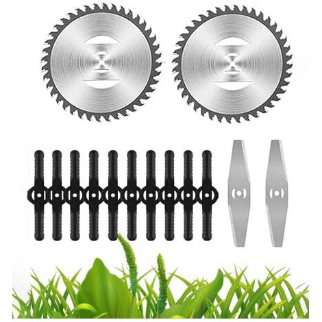 Lawnmower accessories: electric lawnmower blades, saw blades, lightweight telescopic handle for lawn mowing, driveway and garden maintenance. (1/5)