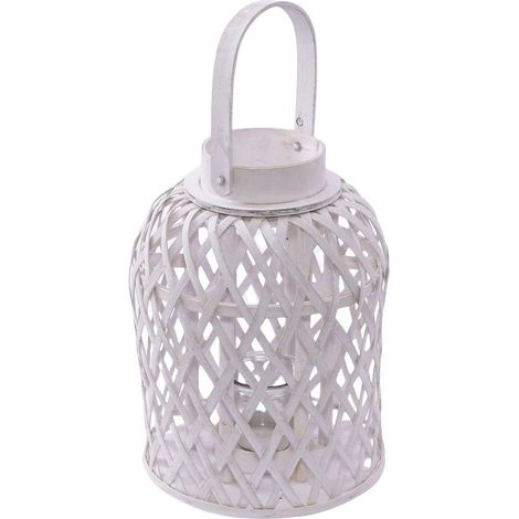 Lanterna in abete bianca, Ø11H30 cm (1/2)