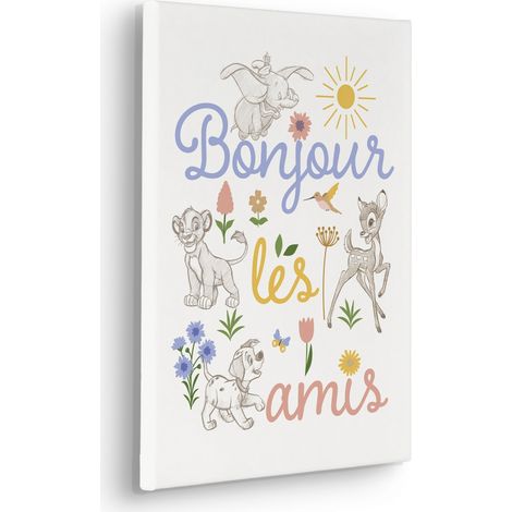 Tableau mural Disney Classics Bonjour 40x30 cm (1/2)