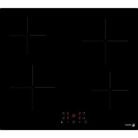 Table vitrocéramique Fagor FTV460C 59 cm Noir 4 foyers Hilight