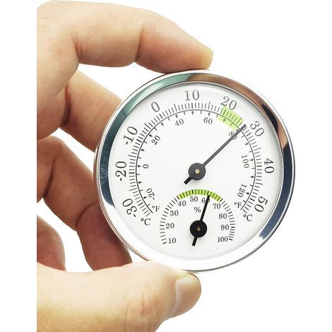 Hygromètre Thermomètre,Thermomètre D'Intérieur et D'Extérieur,Capteur D'Humidité,Thermomètre D'intérieur et Hygromètre Intérieur,Mesure la Température et l'Humidité pour Serre de Jardin,Maison (1/5)