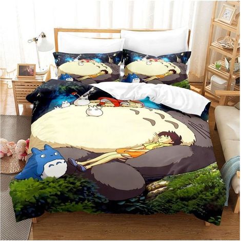 3 Pièces Housse de Couette, Housse de Couette 150x200cm +2 Taies d'oreiller 80x80cm en Microfibre Super Douce Animé 6 (1/5)