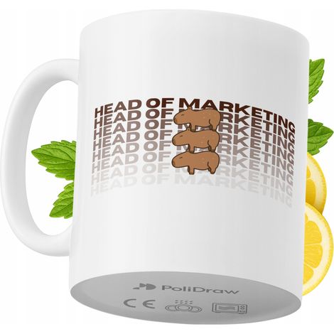 Lustige Kaffeetasse mit witzigem Textdesign für Marketingleiter – ideal für Geburtstage, Namenstage, Feiertage und besondere Anlässe. Hochwertige Tasse für Homeoffice und Arbeit. Farbe: Weiß, 330 ml.