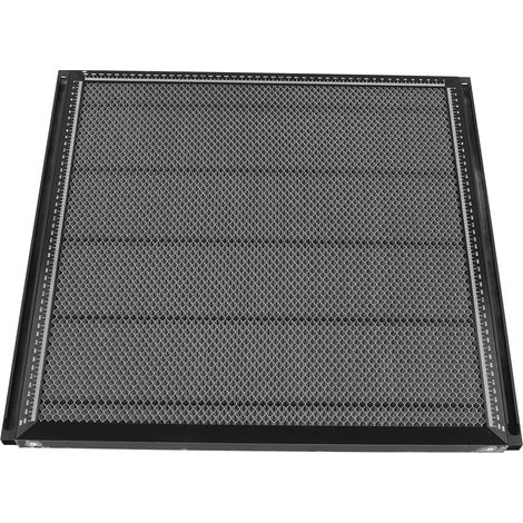 Table de découpe laser en alliage d'aluminium résistant à la rouille et à dissipation thermique rapide, avec 2 pinces, noire. (1/5)