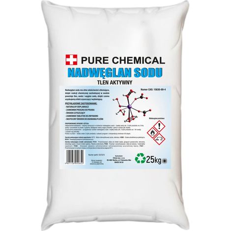 Natriumpercarbonat 25 kg - Netto - Nettoyage écologique - Désinfectant puissant