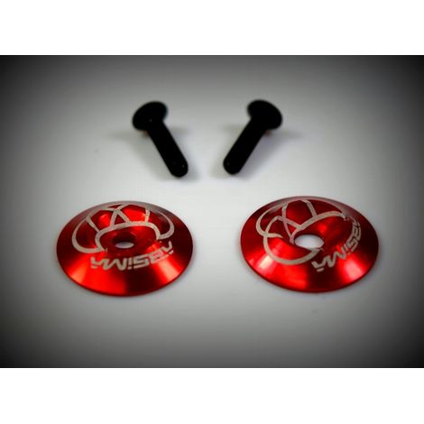 Rear wing Alu. Washer, red 2