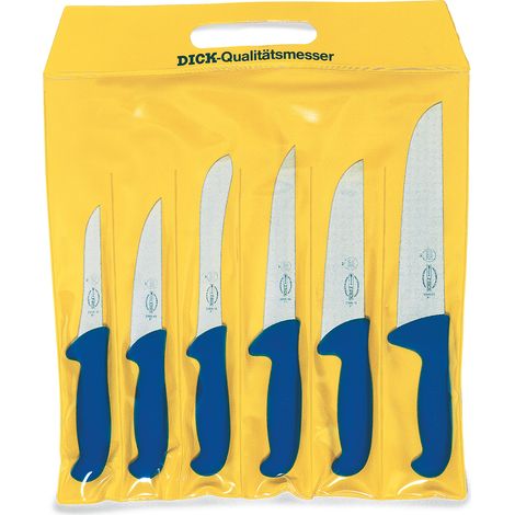 F. Dick Set de couteaux ErgoGrip Couteaux bloc Couteau à piquer Couteau de tri Couteau à désosser