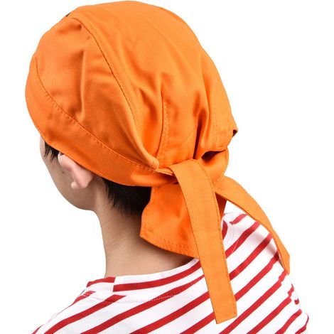 Ortviai Bonnet de soudage ignifuge lavable – bandeau protecteur tête orange, taille unique, tissu résistant au feu avec filet aéré