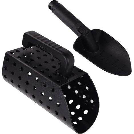 Pelle à Sable Tamis de détecteur métaux Détection Outils métalliques léger détection ABS Pelle Plage Detection Plastique a metaux (1/5)