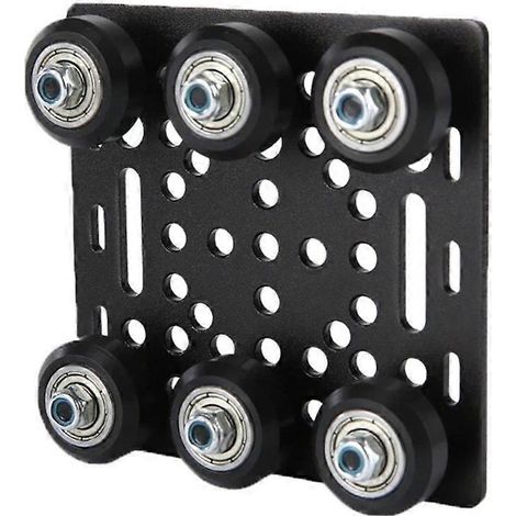 2 Stück 3D-Druckerteile 4040 V-Nut-Portalplatten-Set 2040 V-Rad POM-Kit Europäischer Standard 2020 Portalplatten-Riemenscheibenblock (1/5)