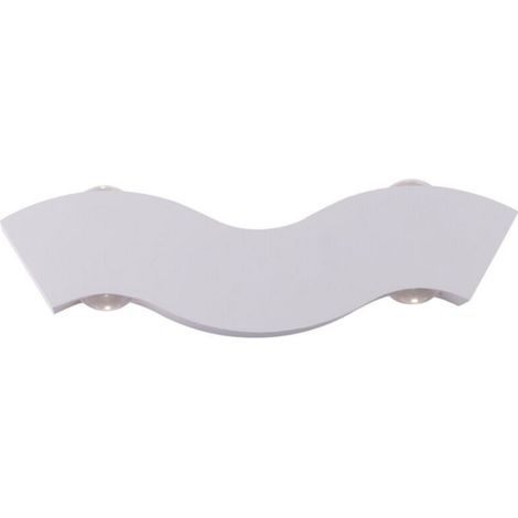 Applique murale LED étanche, lumière d'escalier extérieure de jardin créatif, adaptée au salon intérieur, à la maison dans la cour de jardin extérieure (coque blanche, lumière blanche positive) (1/5)