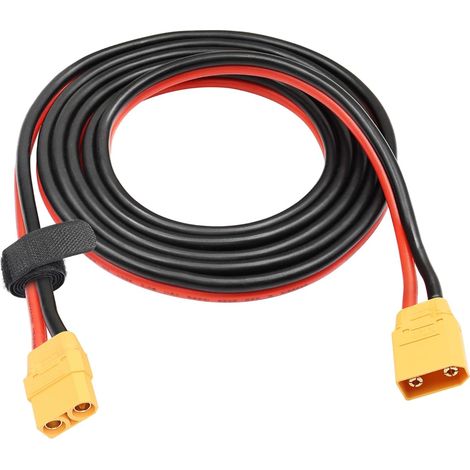 XT90 mâle à femelle prise, XT90 2M 10AWG rallonge en pour batterie RC Lipo FPV drone grand modèle d'avion, etc. (1/5)