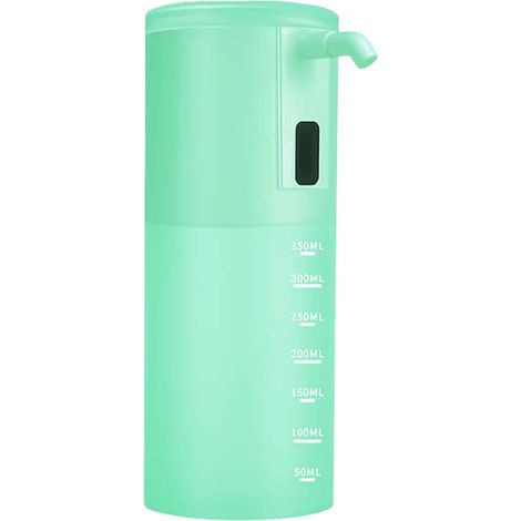 (Vert clair) Distributeur automatique de savon pour les mains rechargeable, capacité de 350 ml. (1/5)