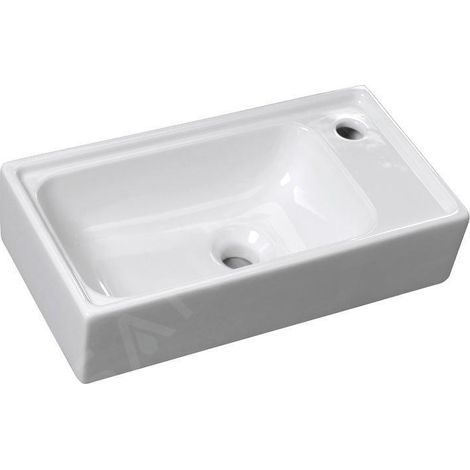 Sapho Small - Lave-mains Orion, 505x265 mm, sans trop-plein, blanc 7045