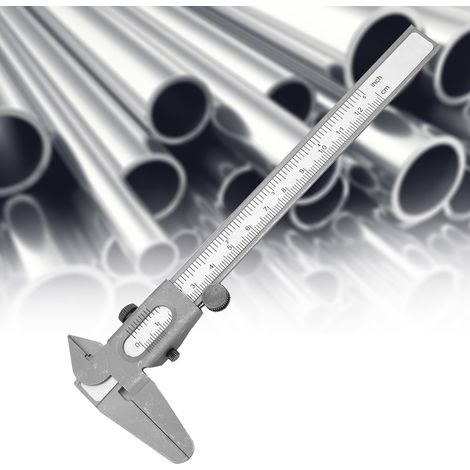 Hochpräziser Metallmessschieber, Handmesswerkzeug, Mikrometerlineal (5 Zoll) (1/5)
