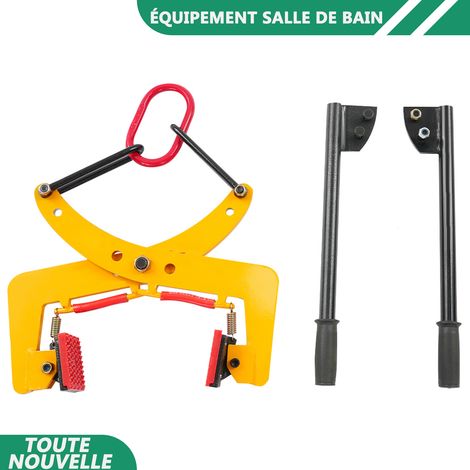 WAOBDLA Pinces de levage de pierre 280kg / 617.29lbs Pince de levage de pierre verticale Pinces de levage de pierre lourde Ouverture 3.15-11.81in pour le transport de levage (1/5)