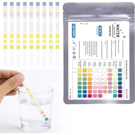 Testeur d'eau 9-en-1 : 100 bandelettes de test pour pH, nitrates, nitrites, chlore, plomb, dureté – Kit analyse eau potable, piscine, spa, aquarium pour maison et bureau (1/5)
