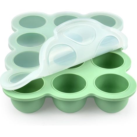 1 Boîte de conservation, 12 compartiments, Silicone alimentaire, Couvercle hermétique, Congélateur (1/5)