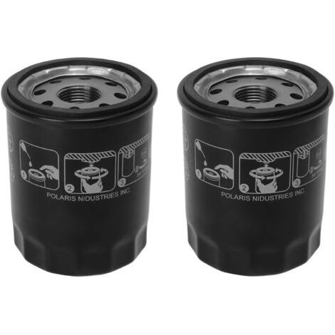 2 pièces filtre à huile 2540086 nettoyant à huile cylindrique en acier de remplacement pour RANGER 1000XP PS CREW R01 2019 (1/4)