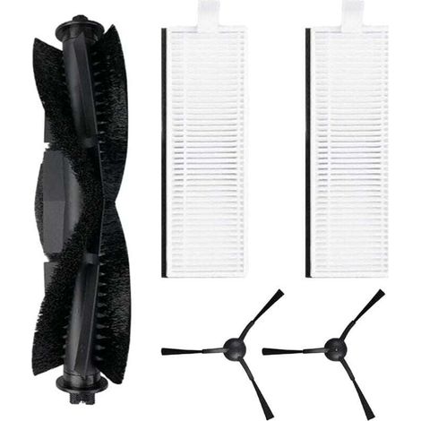 Ulisem5 Pack Robot Aspirapolvere Spazzole Laterali Principali per Laresar Evol 3, 1 Spazzola Rullo Principale, 2 Filtri HEPA, 2 (1/3)