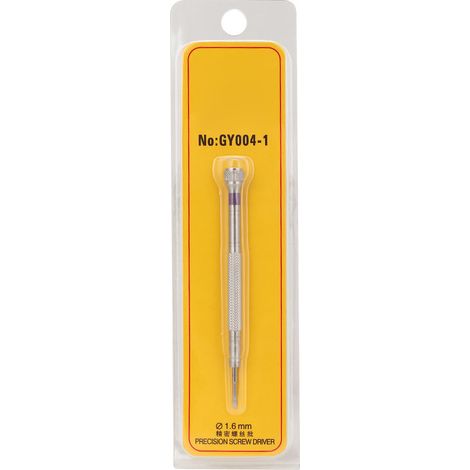 Tournevis en acier 1.6mm pour réparation horlogère, outil de maintenance pour horlogers, accessoire de montre. (1/5)
