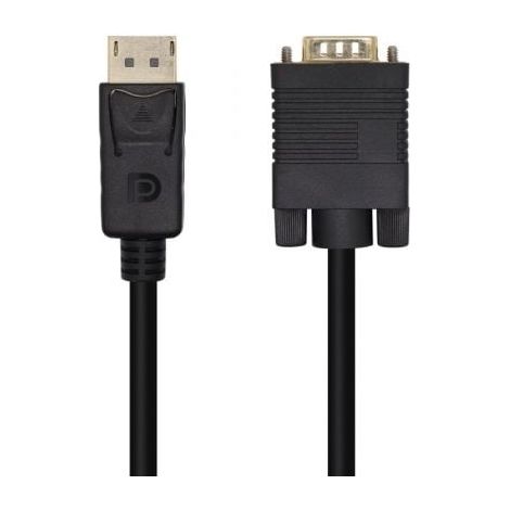 Konverterkabel aisens a125-0462/ displayport male - vga male/ 3m/ schwarz