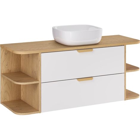 Mobile bagno con lavabo Oria bianco 120cm (1/5)