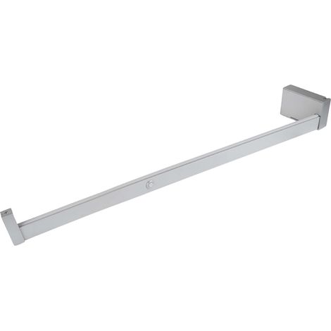 Emuca - Barre de penderie 708mm anodisé mat avec lumière Led pour armoire Castor - 5074162 (1/5)