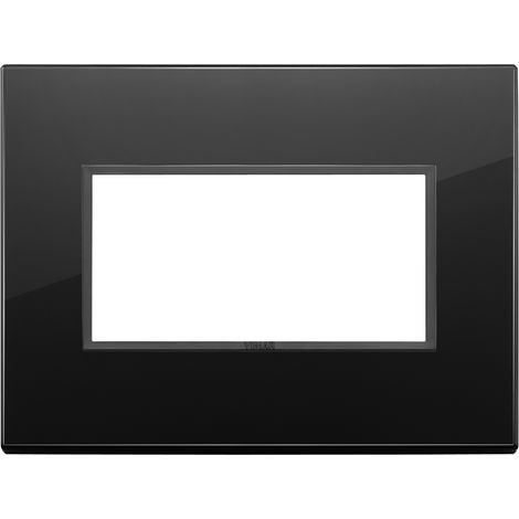 Placca 4M nero totale diamante Vimar Eikon Evo 21654.88