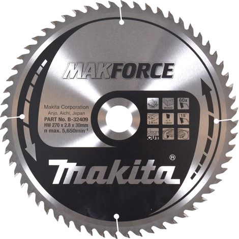 B-32409 Disco sega circolare, Makparace T.C.T, 270 x 30 mm, 60 D