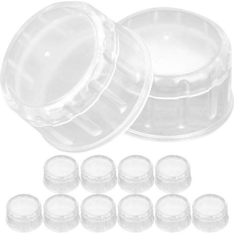 12 Ersatzdeckel für Shaker, wiederverwendbare Saftshakerdeckel – 4,50 x 4,50 x 2,70 cm (1/2)